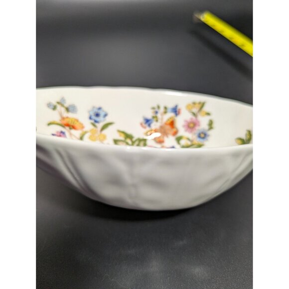 Aynsley Cottage Garden Bone China Egg Shaped Bowl Trinket Dish Floral Design - Picture 10 of 16